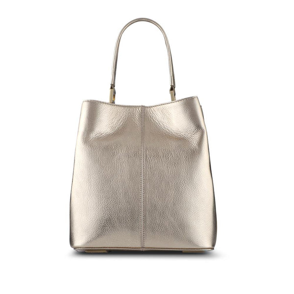 Jones Bootmaker Women's Verna Leather Shoulder Bag - Gold Metallic