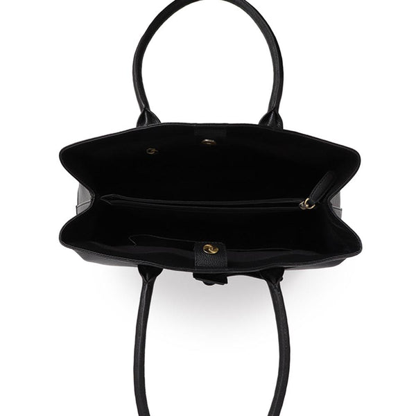 Jones Bootmaker Women's Vinetta Leather Shoulder Bag - Black