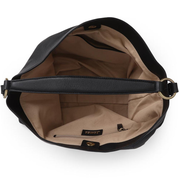 Jones Bootmaker Women's Violetta Leather Shoulder Bag - Black