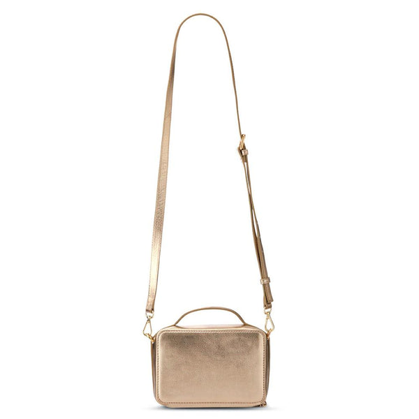 Jones Bootmaker Women's Waldorf Leather Zip-Up Handbag - Gold