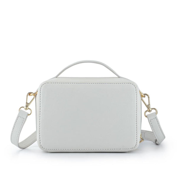 Jones Bootmaker Women's Waldorf Leather Zip-Up Handbag - White