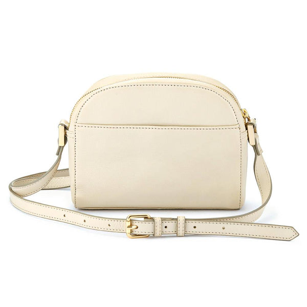 Jones Bootmaker Women's Waterbury Leather Shoulder Bag - Cream