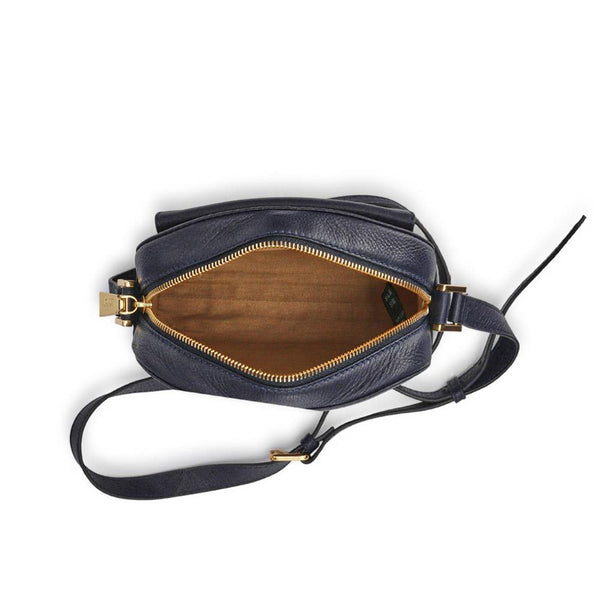 Jones Bootmaker Women's Waterbury Leather Shoulder Bag - Navy