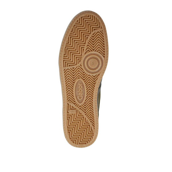 Jones Bootmaker Women's West Gabor Leather Trainers - Olive Suede