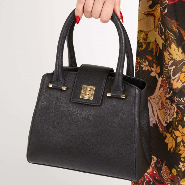 Jones Bootmaker Women's Whimsy Leather Top Handle Bag - Black