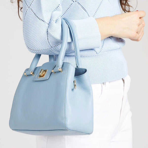 Jones Bootmaker Women's Whimsy Leather Top Handle Bag - Blue