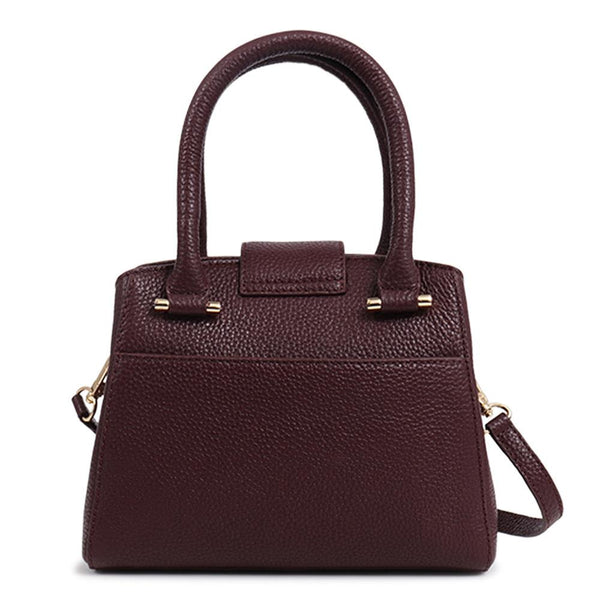 jones bootmaker Women's Whimsy Leather Top Handle Bag - Burgundy
