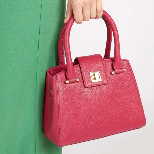 Jones Bootmaker Women's Whimsy Leather Top Handle Bag - Pink