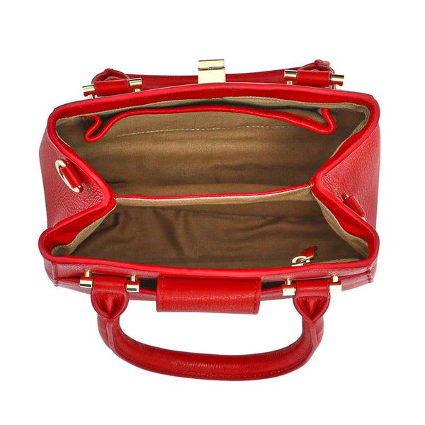 Jones Bootmaker Women's Whimsy Leather Top Handle Bag - Red