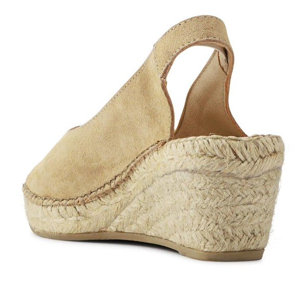 Jones Bootmaker Women's Wide-Fitting Leather Sandals - Sand