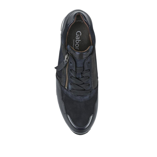 Jones Bootmaker Women's Willett Gabor Leather Trainers - Navy