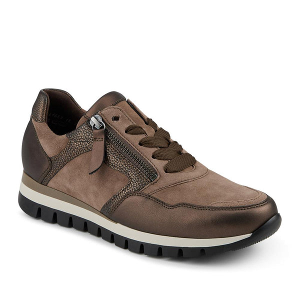 jones bootmaker Women's Willett Gabor Leather Trainers - Taupe