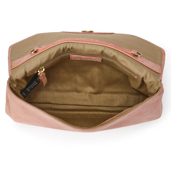 Jones Bootmaker Women's Wings Touch-Fasten Leather Bag - Blush Suede