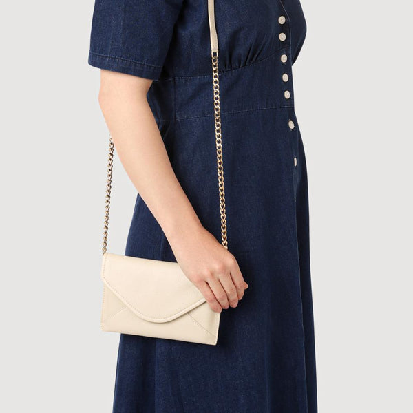 Jones Bootmaker Women's Wuxi Leather Shoulder Bag - Cream