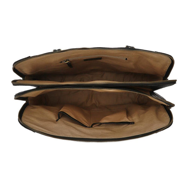 Jones Bootmaker Women's Wynter Croc Leather Shoulder Bag - Black Croc