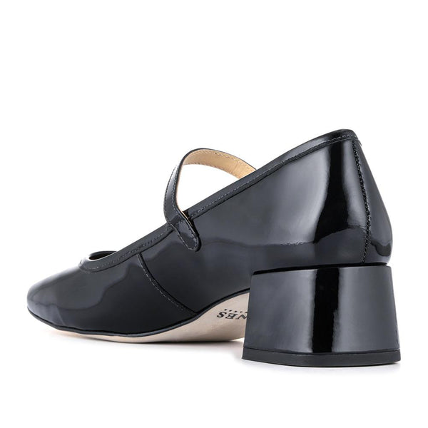 Jones Bootmaker Women's Xabrina Patent Leather Mary Janes - Black Patent