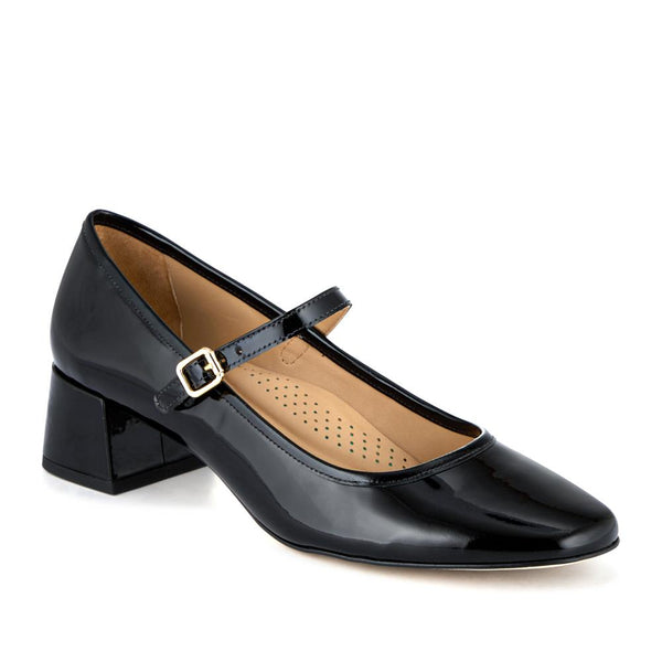 jones bootmaker Women's Xabrina Patent Leather Mary Janes - Black Patent