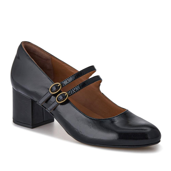 Jones Bootmaker Women's Xanthi Heeled Mary Janes - Black Patent