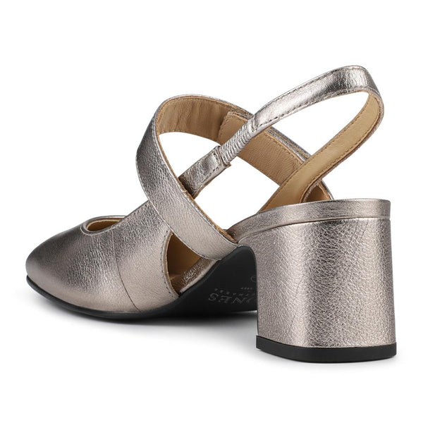 Jones Bootmaker Women's Xeneva Leather Mary Janes - Silver