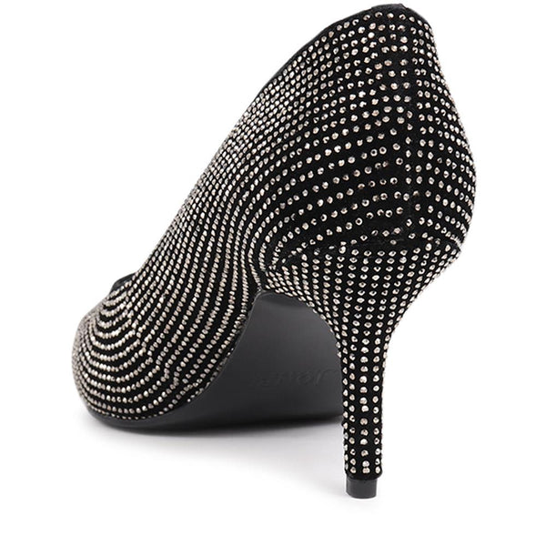 Jones Bootmaker Women's Yanna Embellished Court Shoes - Pewter