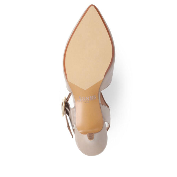 Jones Bootmaker Women's Yohanna Leather Court Shoes - Beige