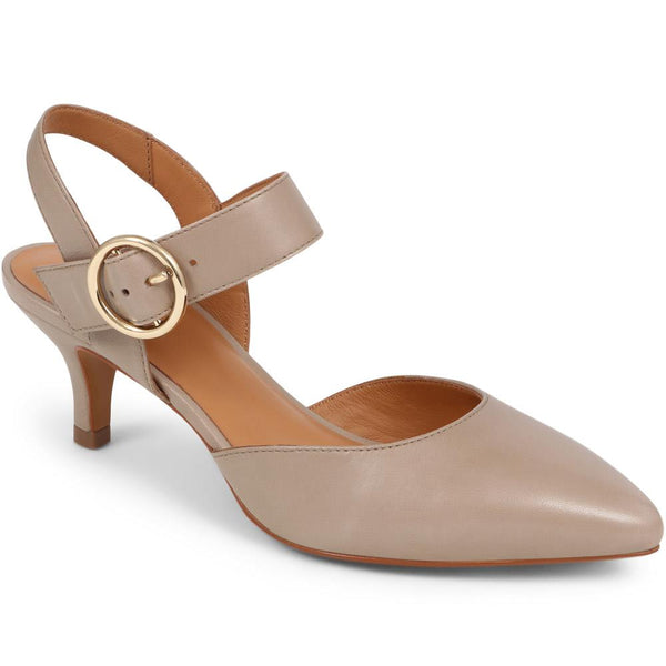 jones bootmaker Women's Yohanna Leather Court Shoes - Beige