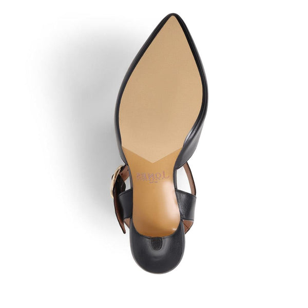 Jones Bootmaker Women's Yohanna Leather Court Shoes - Black