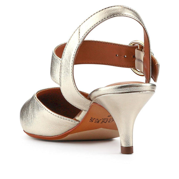 Jones Bootmaker Women's Yohanna Leather Court Shoes - Gold