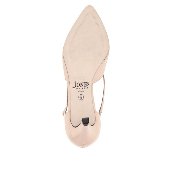 Jones Bootmaker Women's Ysa Leather Stiletto-Heeled Court Shoes - Beige