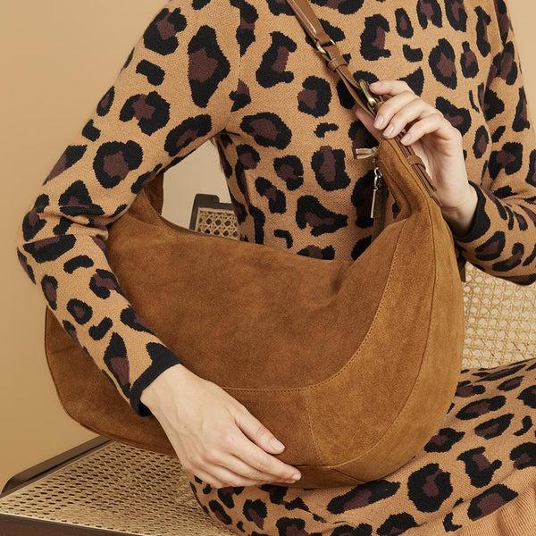 Jones Bootmaker Women's Ysabelle Leather Slouch Bag - Tan