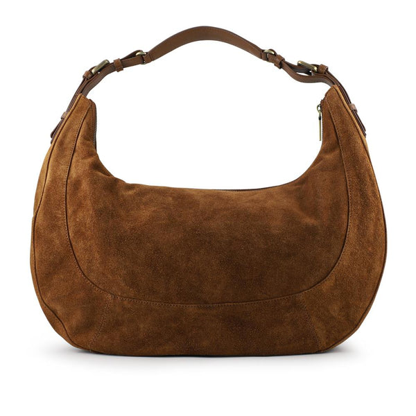 jones bootmaker Women's Ysabelle Leather Slouch Bag - Tan