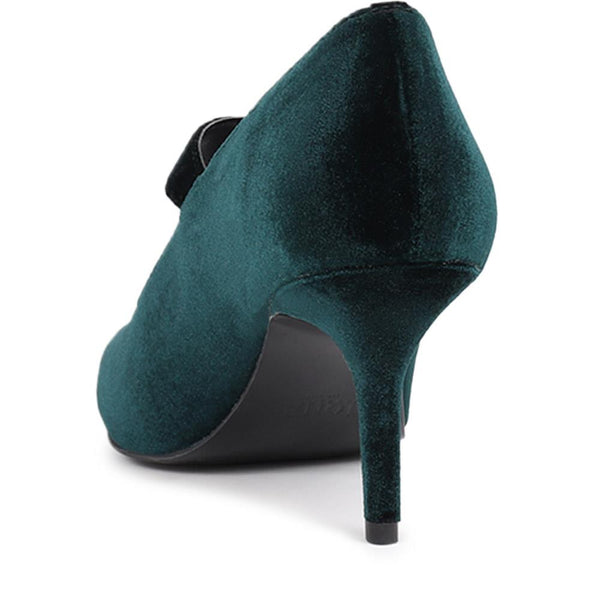 Jones Bootmaker Women's Yumi Heeled Court Shoes - Green