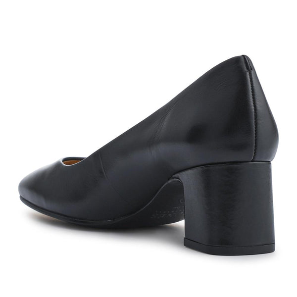 Jones Bootmaker Women's Zadie Smart Leather Court Shoes - Black Leather