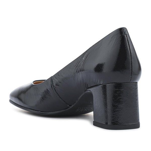 Jones Bootmaker Women's Zadie Smart Leather Court Shoes - Black Patent