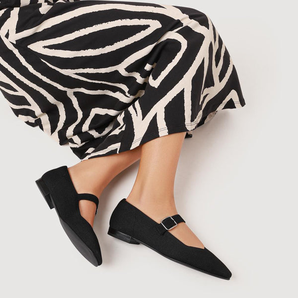 Jones Bootmaker Women's Zaira Smart Box-Toe Mary Janes - Black