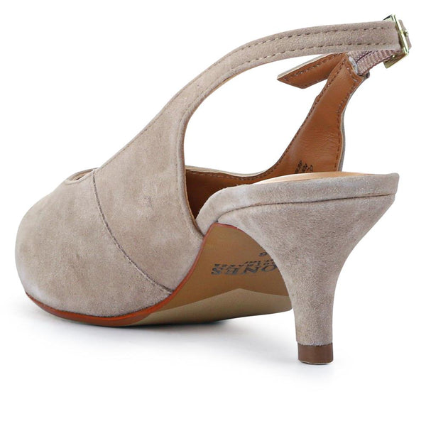 Jones Bootmaker Women's Zaria Slingback Heels - Beige