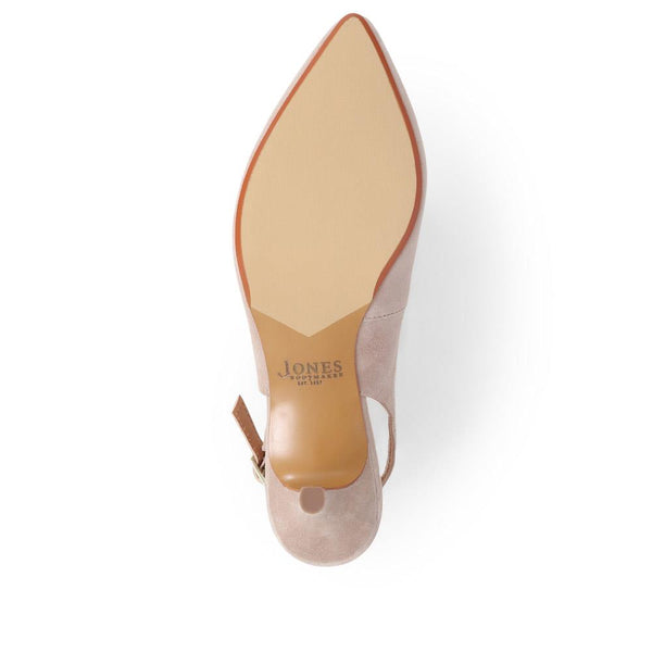 Jones Bootmaker Women's Zaria Slingback Heels - Beige