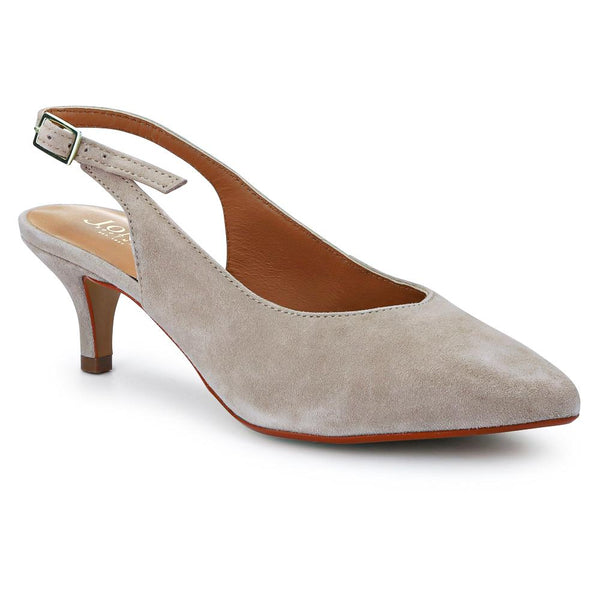 jones bootmaker Women's Zaria Slingback Heels - Beige