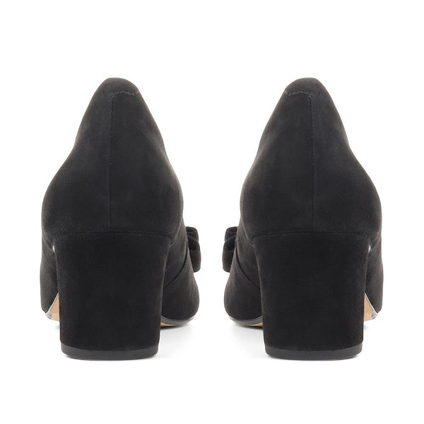 Jones Bootmaker Women's Zelda Bow Detail Court Shoes - Black