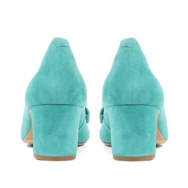 Jones Bootmaker Women's Zelda Bow Detail Court Shoes - Green