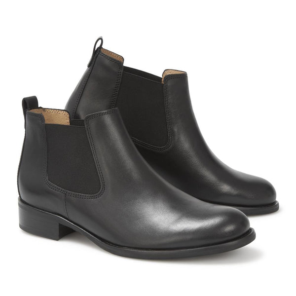 Jones Bootmaker Women's Zodiac Leather Chelsea Boot - Black