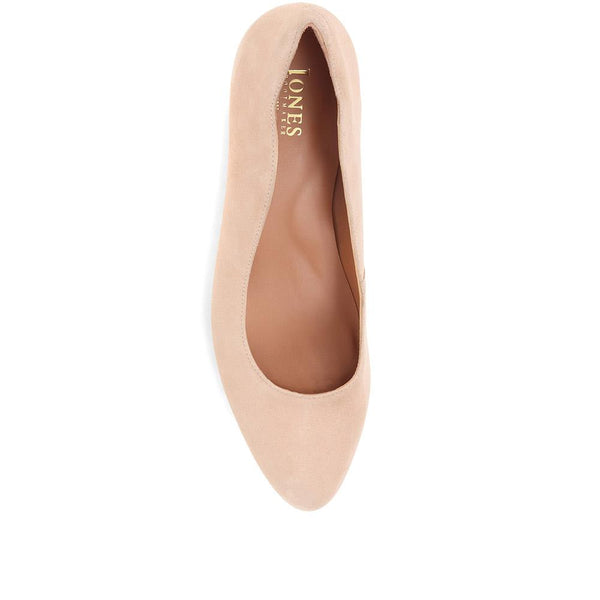 Jones Bootmaker Women's Zoey Leather Court Shoes - Beige