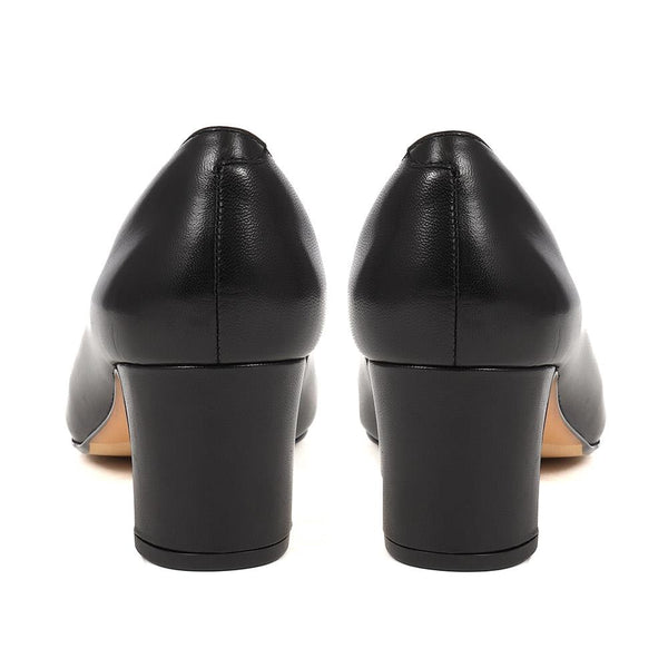 Jones Bootmaker Women's Zoey Leather Court Shoes - Black Leather