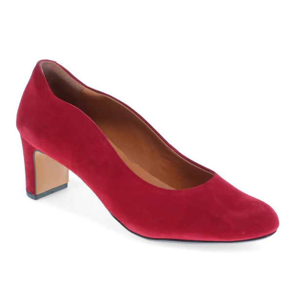 jones bootmaker Women's Zoey Leather Court Shoes - Dark Red