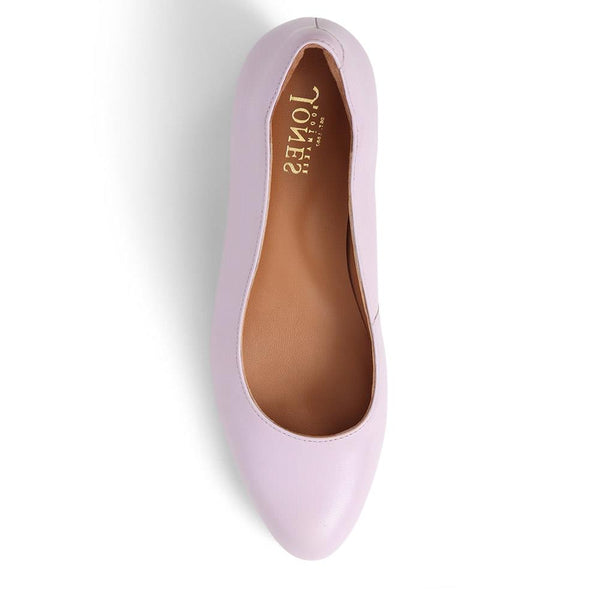 Jones Bootmaker Women's Zoey Leather Court Shoes - Lilac