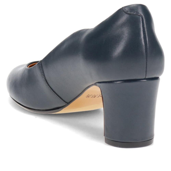 Jones Bootmaker Women's Zoey Leather Court Shoes - Navy Leather