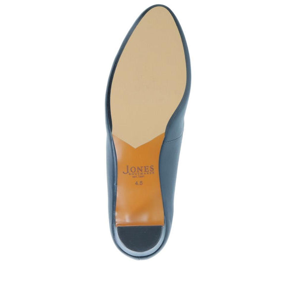 Jones Bootmaker Women's Zoey Leather Court Shoes - Navy Leather