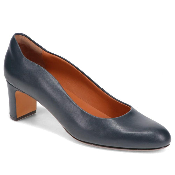 jones bootmaker Women's Zoey Leather Court Shoes - Navy Leather
