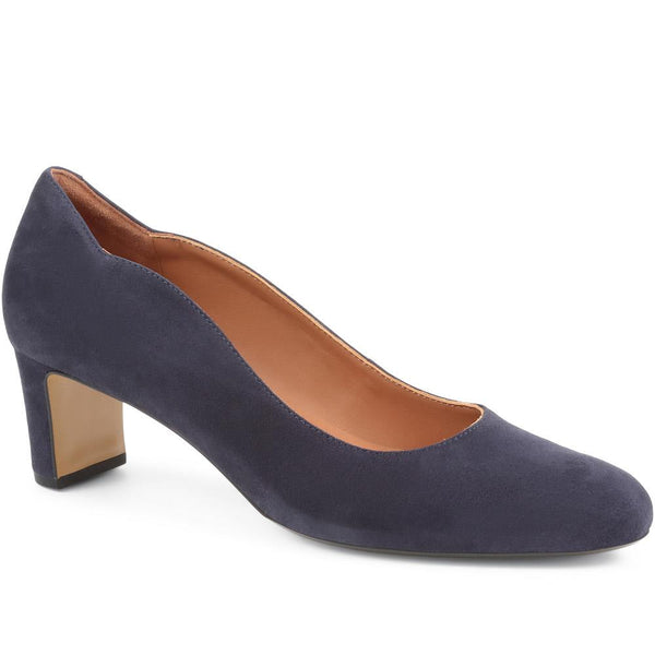jones bootmaker Women's Zoey Leather Court Shoes - Navy