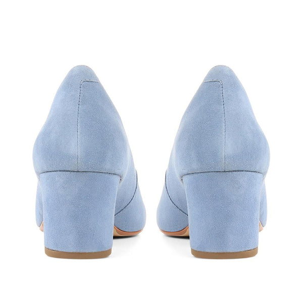 Jones Bootmaker Women's Zoey Leather Court Shoes - Powder Blue